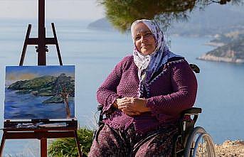 Bedensel engelli ressamın hayalini Anadolu Ajansı ekibi gerçekleştirdi