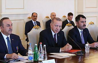 Cumhurbaşkanı Erdoğan: Hedef Türkiye-Azerbaycan ticaret hacmini 15 milyar dolara çıkarmak