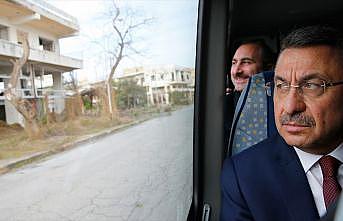 Cumhurbaşkanı Yardımcısı Fuat Oktay, kapalı Maraş'ı ziyaret etti