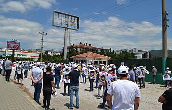 Öz Gıda İş Sendikasından iflası kabul edilen Yörsan'da çalışan işçilere destek