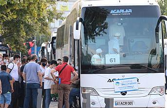 Sakarya'dan otobüsler Ayasofya-i Kebir Cami-i Şerifi'ndeki ilk cuma için kalktı
