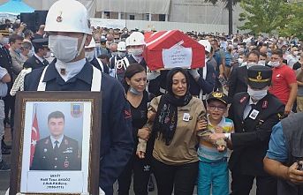 Şehit Astsubay Kıdemli Başçavuş Akgöz, Tekirdağ'da son yolculuğuna uğurlandı