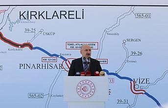Bakan Karaismailoğlu, Saray- Kırklareli yolunun temelini attı: