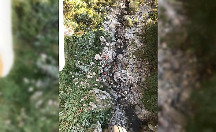 Uludağ'da kayalıklardan düşerek yaralanan kişi, helikopterle kurtarıldı