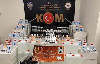 Ankara merkezli 5 ilde sahte içki operasyonu: 17 gözaltı