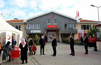 Edirne'de Türk Kızılaya kan bağışı seferberliği büyük ilgi gördü