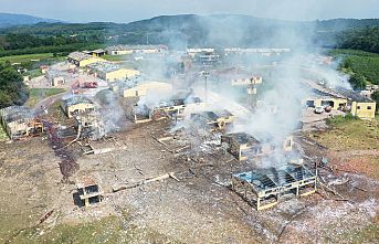 Sakarya'da havai fişek fabrikasındaki patlamanın yeni görüntüleri ortaya çıktı