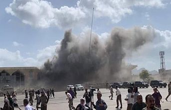 Aden Havalimanı'nda büyük patlama!