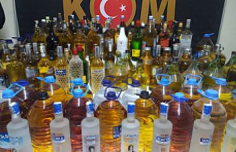 Bursa'da 420 litre sahte içki ele geçirildi