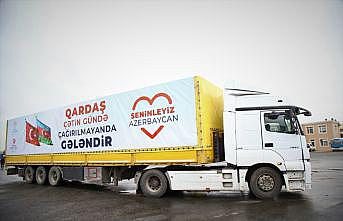 Türkiye Diyanet Vakfı'nın gönderdiği 6 tır insani yardım Azerbaycan'a ulaştı