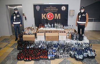 Yalova'da kaçak içki imalathanesine baskında iki kişi gözaltına alındı