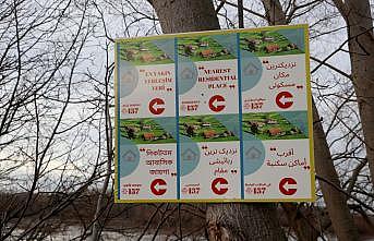 Meriç Nehri kenarına düzensiz göçmenler için 6 dilde bilgilendirme tabelası konuldu