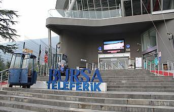 Bursa'da teleferik kabinleri her kullanım öncesi ve sonrası dezenfekte ediliyor