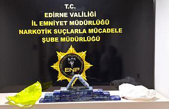 Edirne'de bir otomobilde 10 kilo 400 gram eroin ele geçirildi