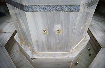 Kırklareli'nde cami şadırvanlarındaki muslukların çalınması güvenlik kamerasına yansıdı
