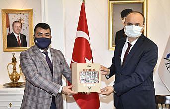Edirne Valisi Canalp, Anadolu Ajansı Bölge Müdürü Baran'ı kabul etti