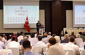 CHP Genel Başkanı Kılıçdaroğlu, Edirne'de muhtarlarla buluştu