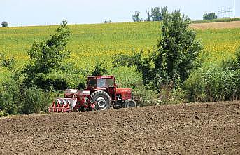 Edirne'de “ikinci ürün ayçiçeği“ üretiminin artırılması amacıyla çiftçilere hibe tohum dağıtıldı