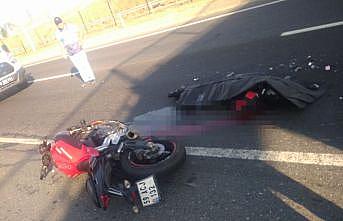 Tekirdağ'da tırla çarpışan motosikletin sürücüsü öldü