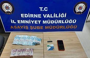 Edirne'de ATM'ye yerleştirdiği düzenekle para çeken zanlı yakalandı