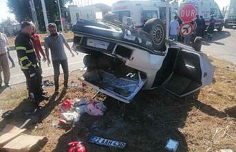 Kırklareli'nde kamyonla otomobil çarpıştı: 3 yaralı
