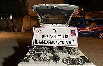 Kırklareli'nde Bulgaristan'dan kaçak getirilen motosiklet yedek parçaları ele geçirildi