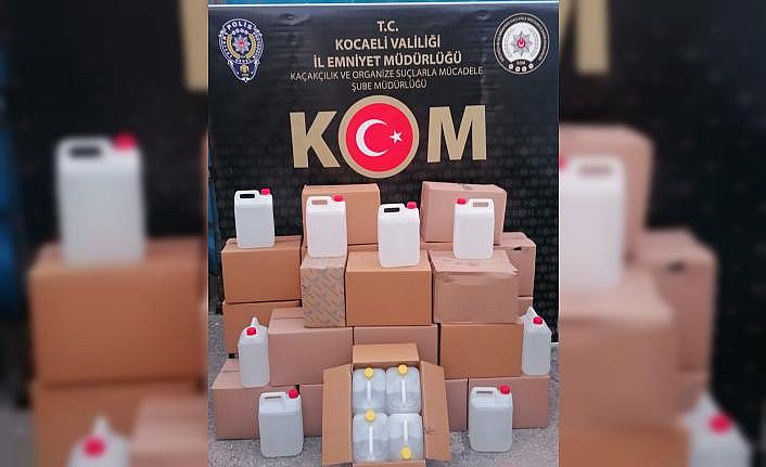 Kocaeli'deki kaçak etil alkol operasyonunda 3 kişi tutuklandı