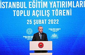Cumhurbaşkanı Erdoğan İstanbul Eğitim Yatırımları Toplu Açılış Töreni'nde konuştu