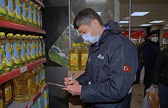 İstanbul'da marketlerde ayçiçeği yağı denetimi yapıldı