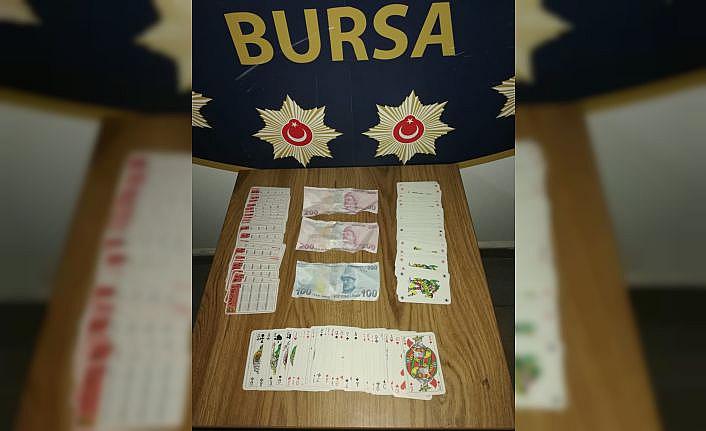 Bursa'da kumar operasyonlarında  kişiye para cezası verildi
