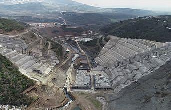 Bursa'daki Karacabey Gölecik Barajı'nın inşaatı devam ediyor