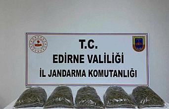 Edirne'de  uyuşturucuyla yakalanan  zanlı gözaltına alındı