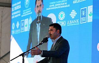 Bakan Kurum, Bursa'da temel atma ve toplu açılış töreninde konuştu: