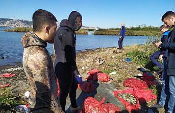 Kocaeli'de kaçak midye avcılığı yapan 5 kişi yakalandı