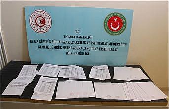 Bursa'da gümrük muhafaza ekipleri 1 milyon liralık vergi kaçakçılığını önledi