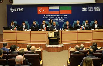 Tataristan Cumhurbaşkanı Minnihanov Türkiye-Tataristan İş Forumu“nda konuştu