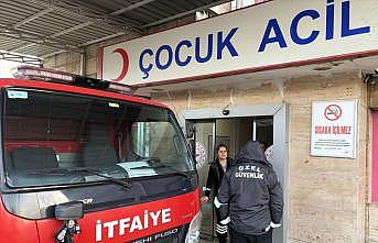 Bursa'da yanık kokusu nedeniyle hastanenin acil servisinde bir süre hizmet verilemedi
