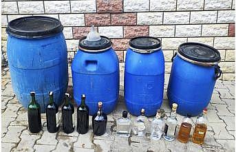 Tekirdağ'da kaçak üretilen 240 litre içki ele geçirildi
