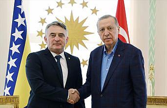 Cumhurbaşkanı Erdoğan Bosna Hersek Devlet Başkanlığı Konseyi Üyesi Komsic'i kabul etti