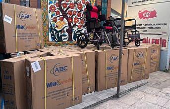 Spastik Engelliler Federasyonu deprem bölgesine 30 tekerlekli sandalye gönderdi