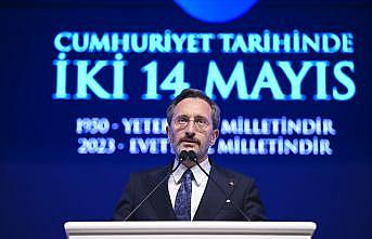 Cumhurbaşkanlığı İletişim Başkanı Altun, “Cumhuriyet Tarihinde İki 14 Mayıs“ panelinde konuştu: