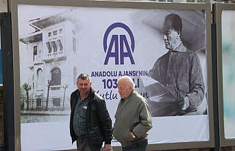 Kırklareli Belediyesi AA'nın kuruluş yıl dönümünü billboardlara astırdığı afişlerle kutladı