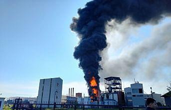 Kırklareli'nde kimya ve entegre atık tesisinde çıkan yangına müdahale ediliyor
