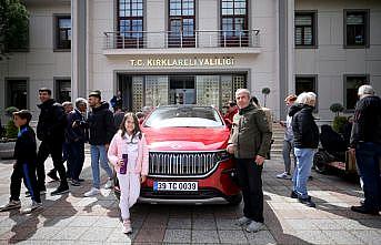 Türkiye'nin yerli otomobili Togg, Kırklareli'nde tanıtıldı