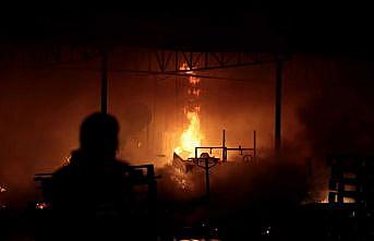 Bursa'da palet imalathanesinde çıkan yangın kontrol altına alındı