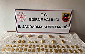 Edirne'de gümrük kaçağı 15 kilogram altın ele geçirildi