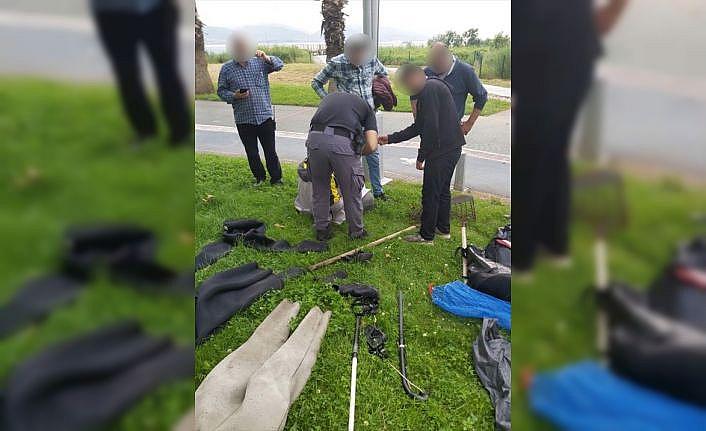 Kocaeli'de kaçak midye avcılığı yapan 4 kişi yakalandı