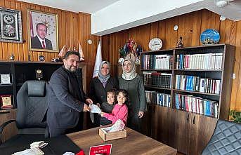 Edirne'de Kur'an kursu öğrencileri harçlıklarını Filistin için bağışladı