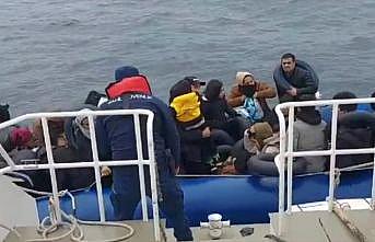 Ayvalık açıklarında 91 düzensiz göçmen yakalandı, 38 düzensiz göçmen kurtarıldı