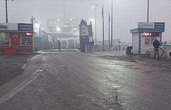 Gelibolu-Lapseki hattında seferler sis nedeniyle geçici olarak durduruldu